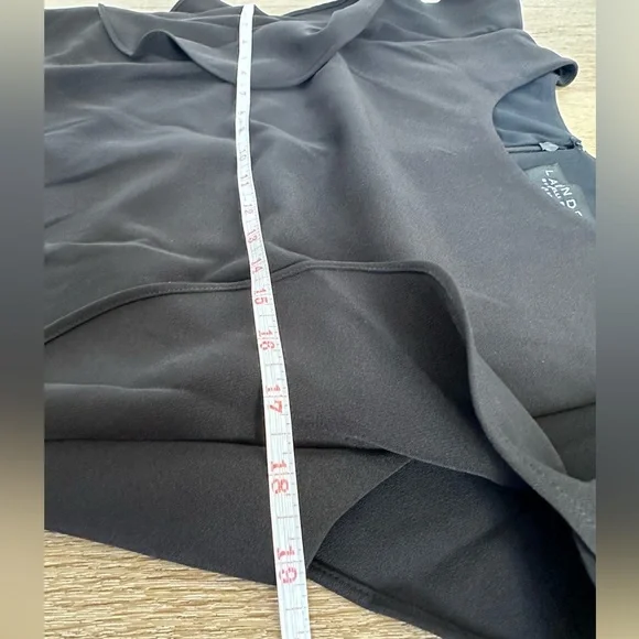 Laundry by Shelli Segal ruffle sleeve sheath dress black - Picture 7 of 7